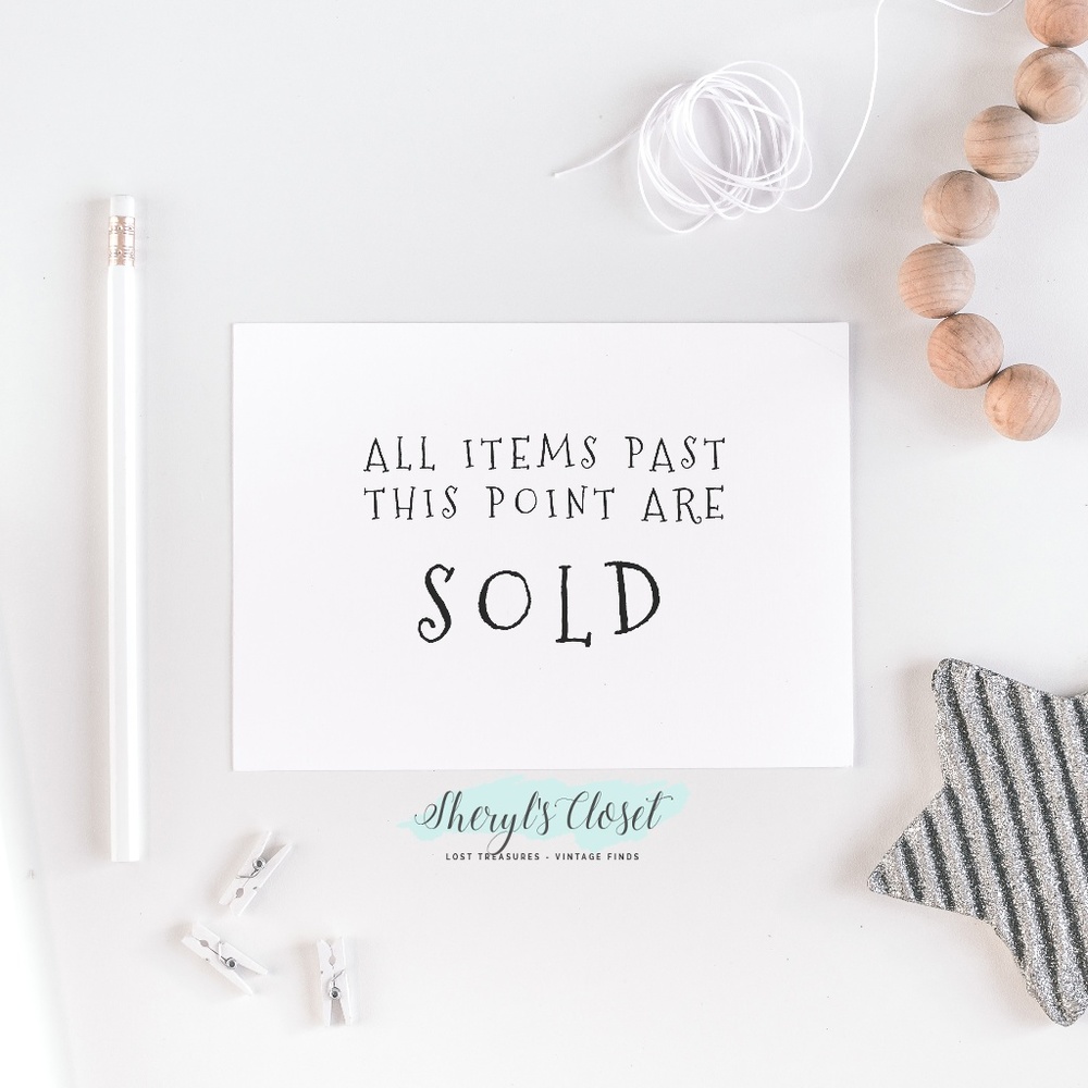 Sold items